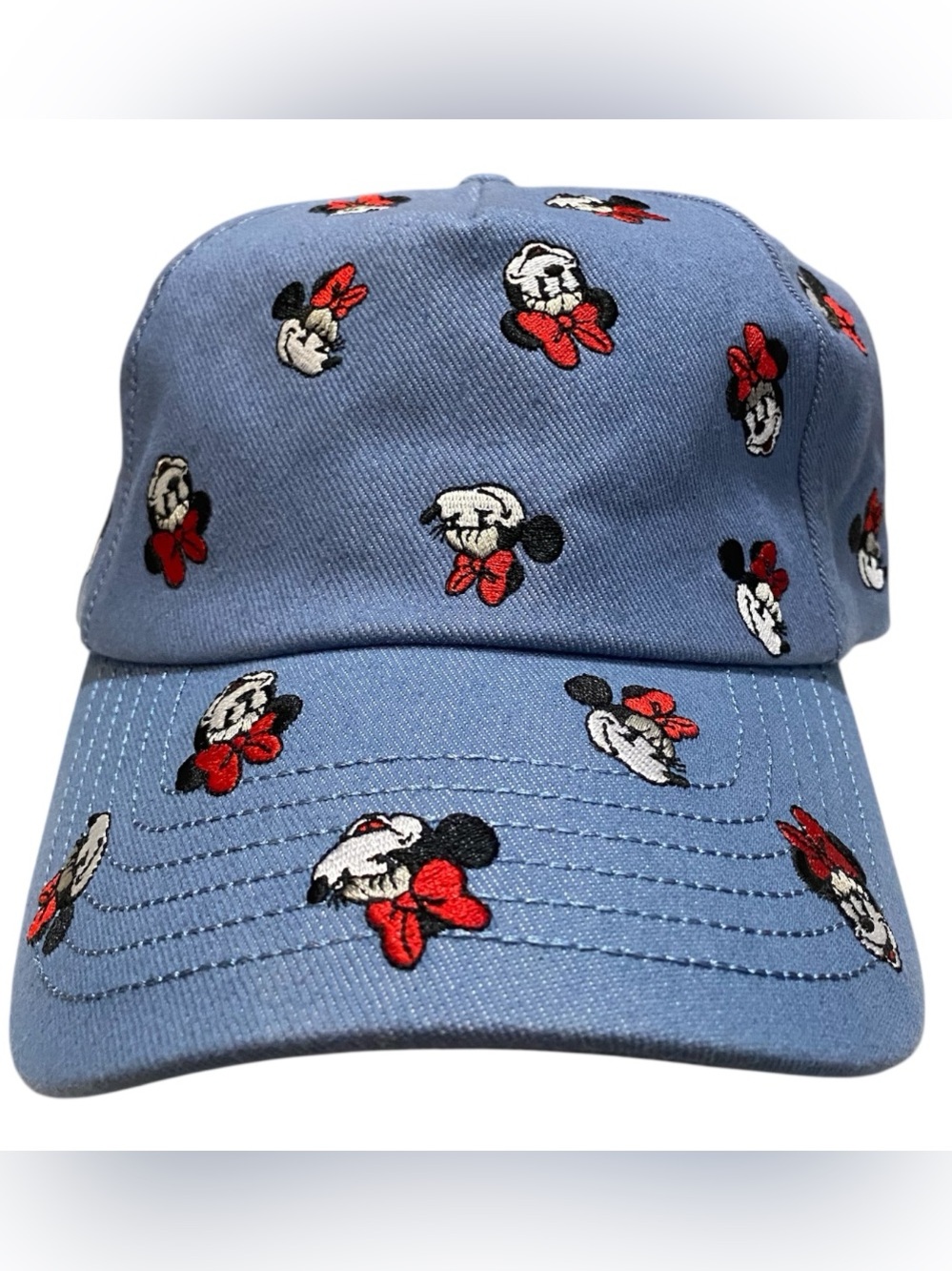 Disney Denim Minnie Mouse Hat New Without Tags